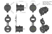 Load image into Gallery viewer, Panel-Mount Quick-Charge 3.0 USB Port and Voltmeter for PRC Cases